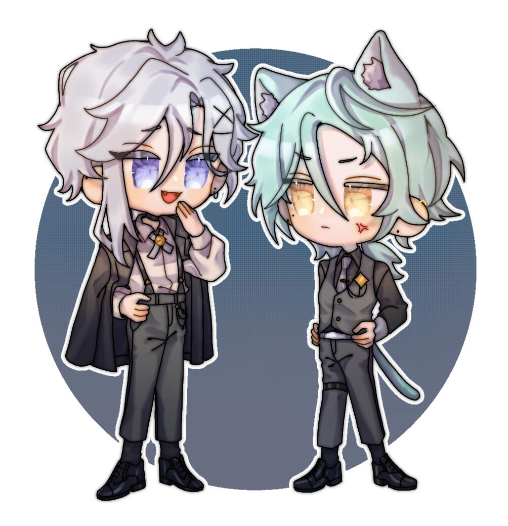 小情侶 繪：貝果